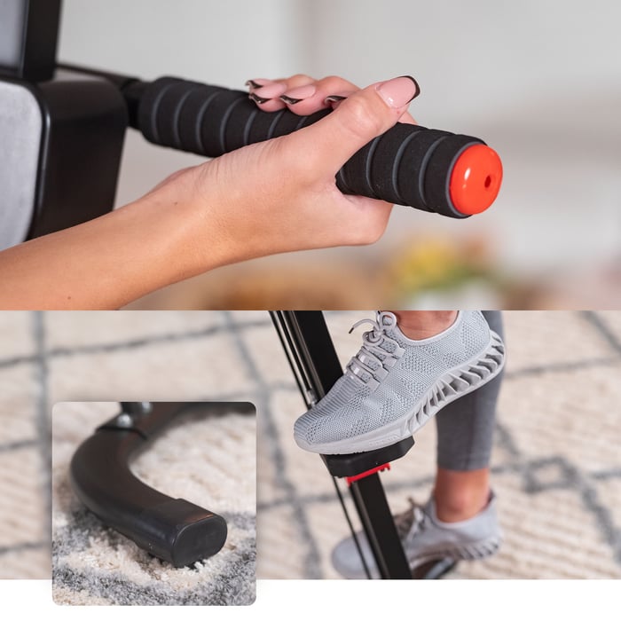 Arrampicatore verticale HS-CM200 dotato di maniglie in schiuma e piattaforme antiscivolo per i piedi