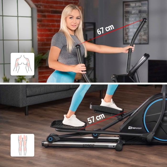 Allenamento completo del corpo sul cross trainer HS-160CF Stage