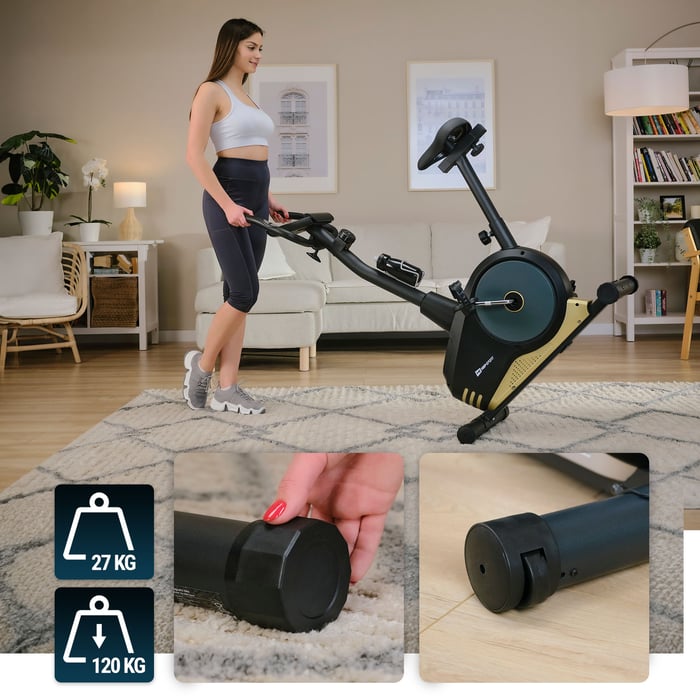 BICICLETTA HS-2080 DOTATA DI RUOTE DI TRASPORTO E PIEDINI LIVELLANTI