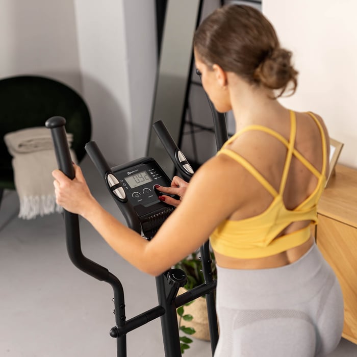 Computer multifunzionale per l'allenamento dell'ellittica magnetica HS-003C Focus oro