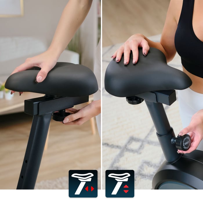 Bicicletta HS-2080 oro dotata di regolazione del sellino in verticale e orizzontale