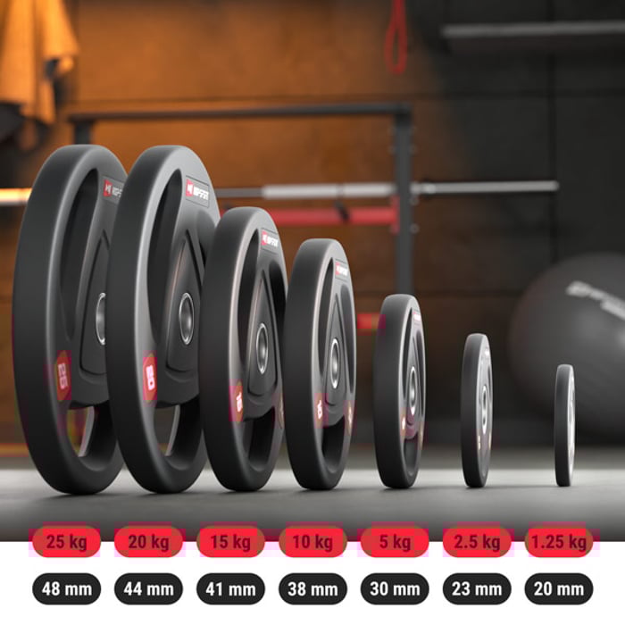 Offerta completa di pesi olimpionici del marchio Hop