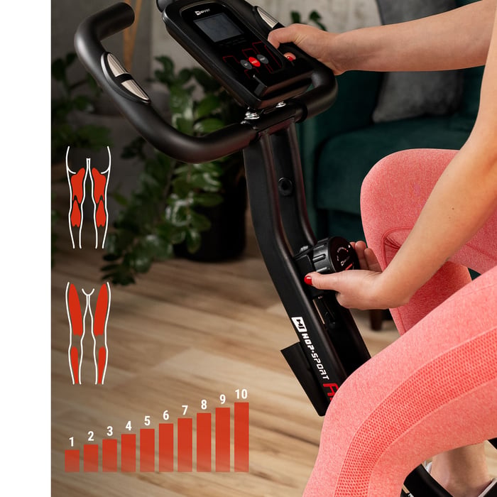 Sistema di regolazione della resistenza semplice e comodo nella cyclette X-bike HS-3030X Apeks