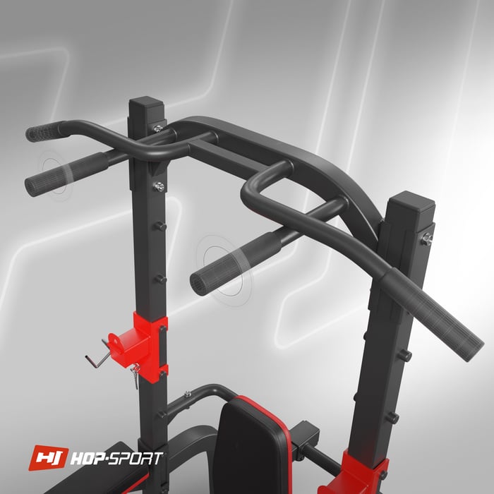 Primo piano sulla barra nelle parallele di allenamento HS-1018K del marchio Hop-Sport