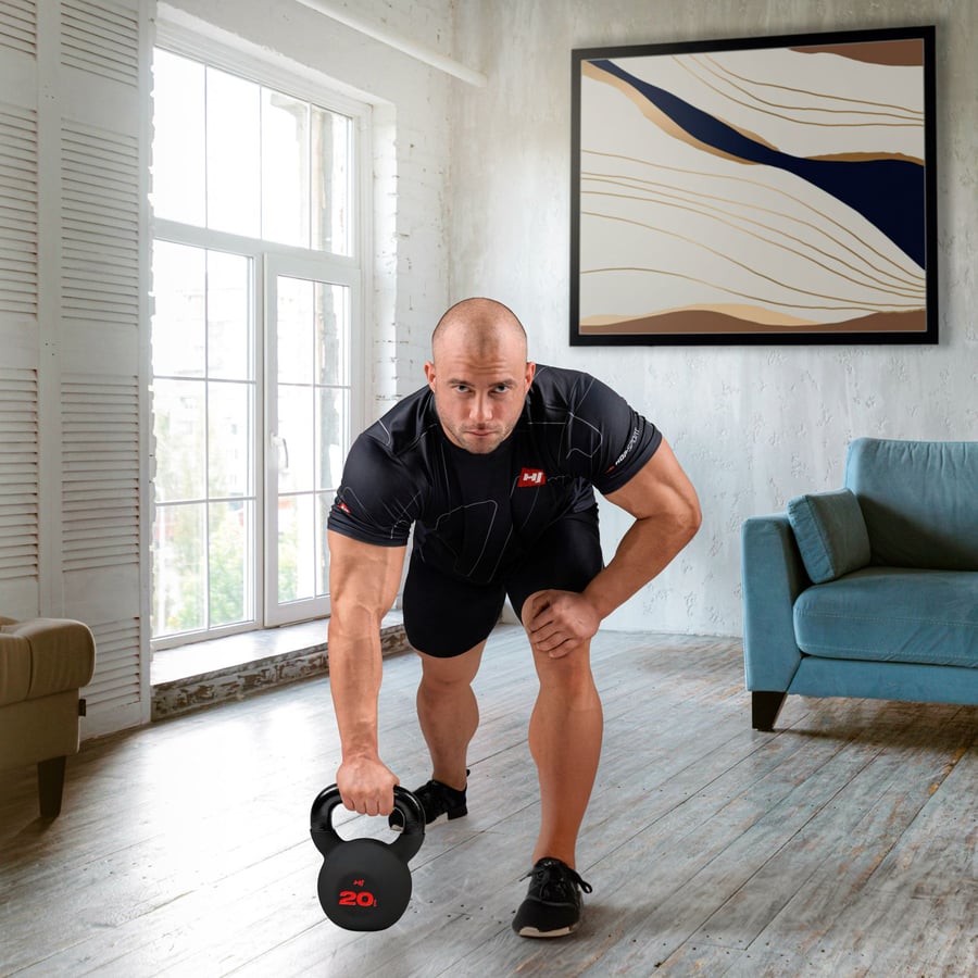 Kettlebell żeliwny 20kg HS-IB02 - 6