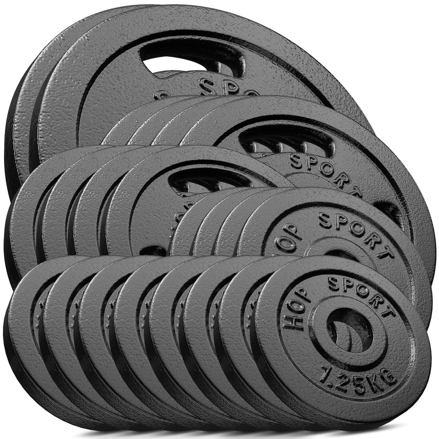 Zestaw obciążeń żeliwnych 120kg - 2