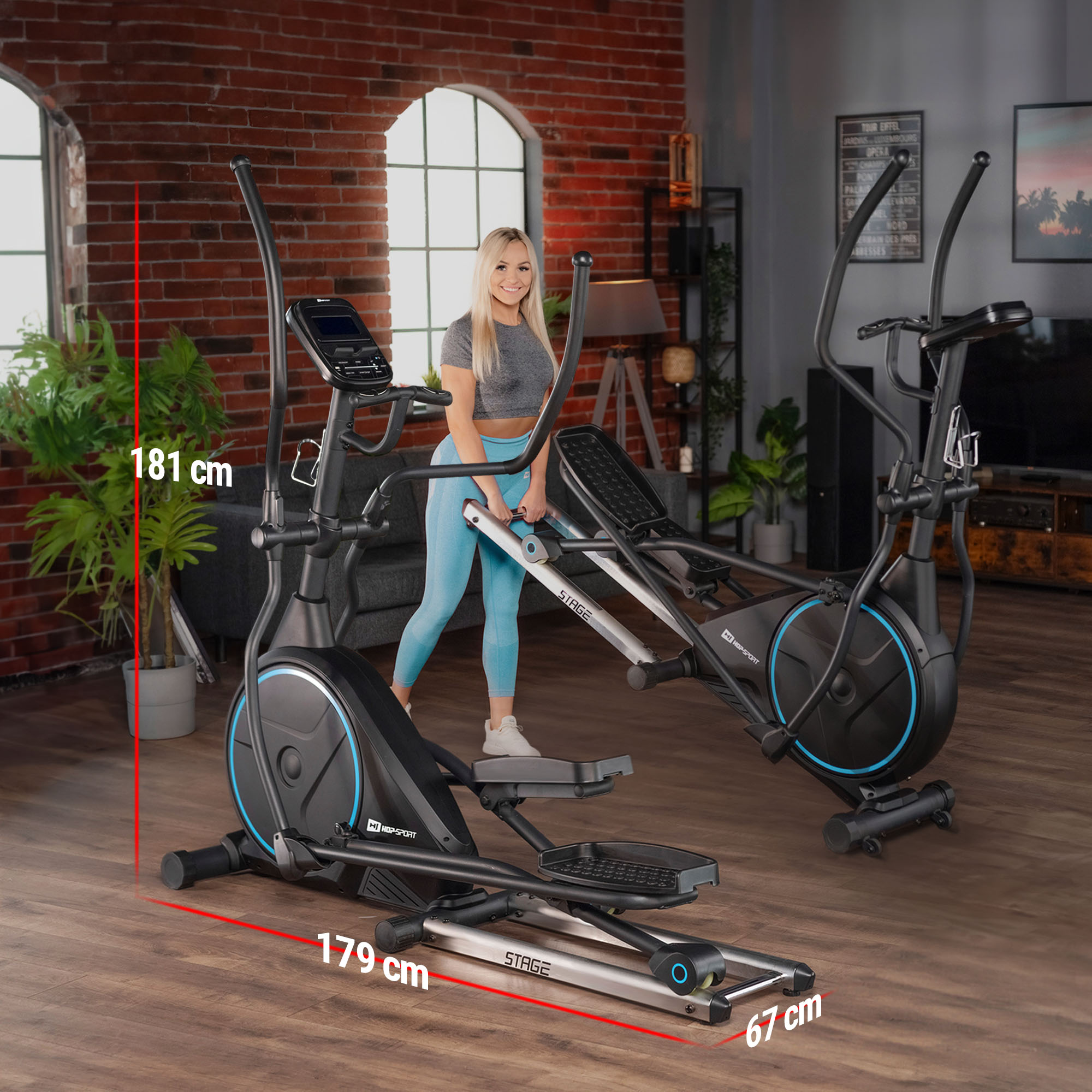 rotelle di trasporto nel cross trainer HS-160CF Stage