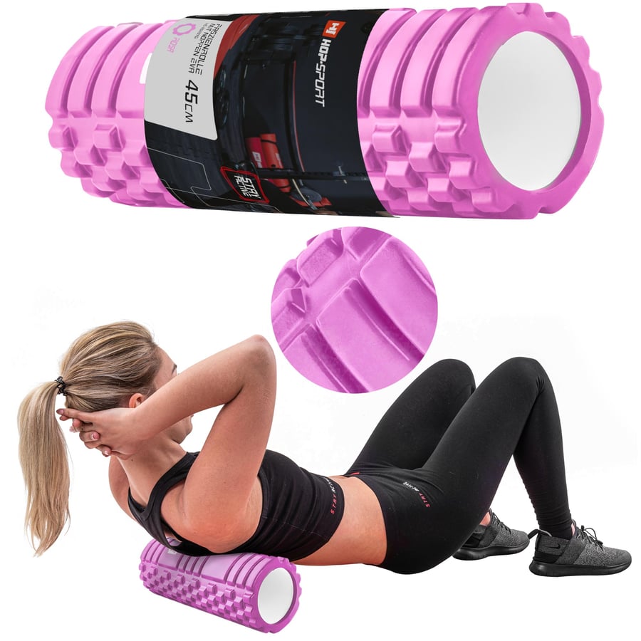 Rullo da massaggio EVA 45cm rosa, roller