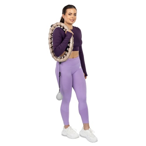 hula hop beżowe z obciążeniem H