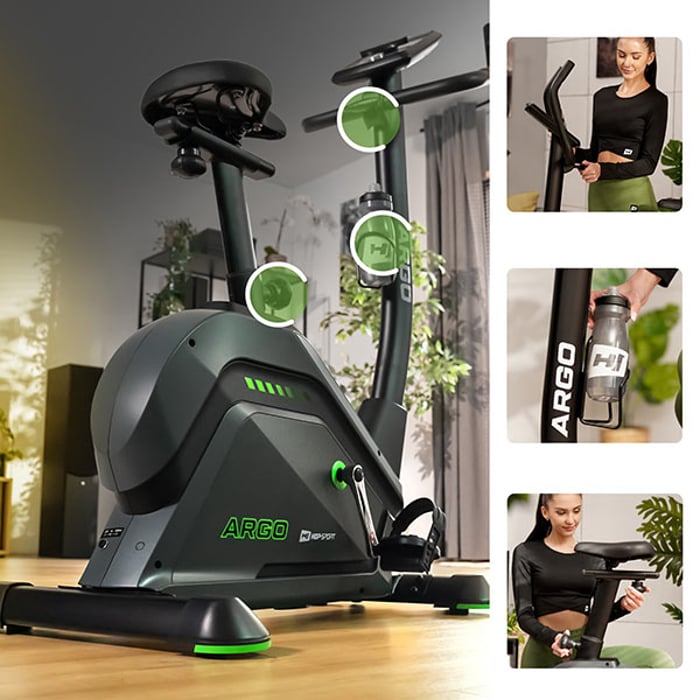 Cyclette HS-120H Argo dotata di regolazione dell'inclinazione del manubrio e del sedile in verticale e orizzontale