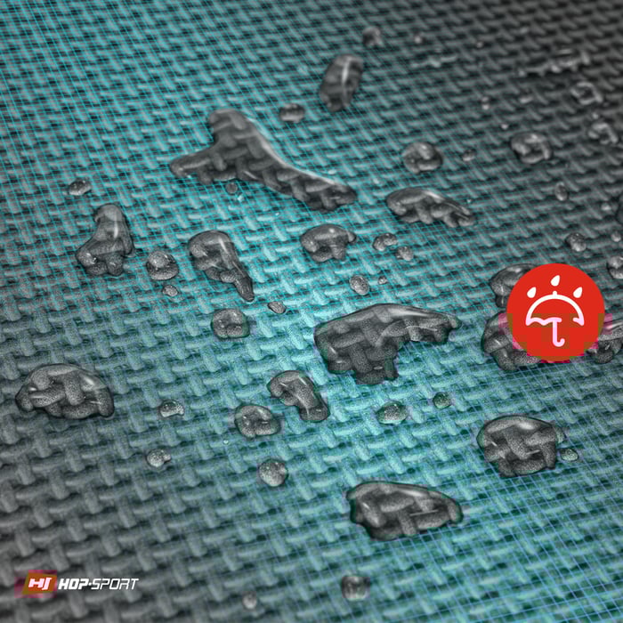 Gocce d'acqua sul tappetino Hop-Sport