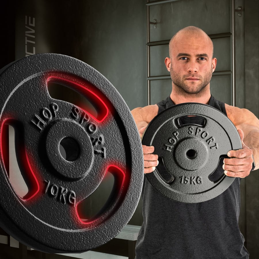 Zestaw obciążeń żeliwnych bez t