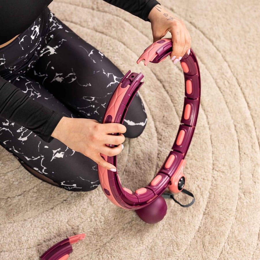 HULA HOOP CIEMNO RÓŻOWE NOWE - 5