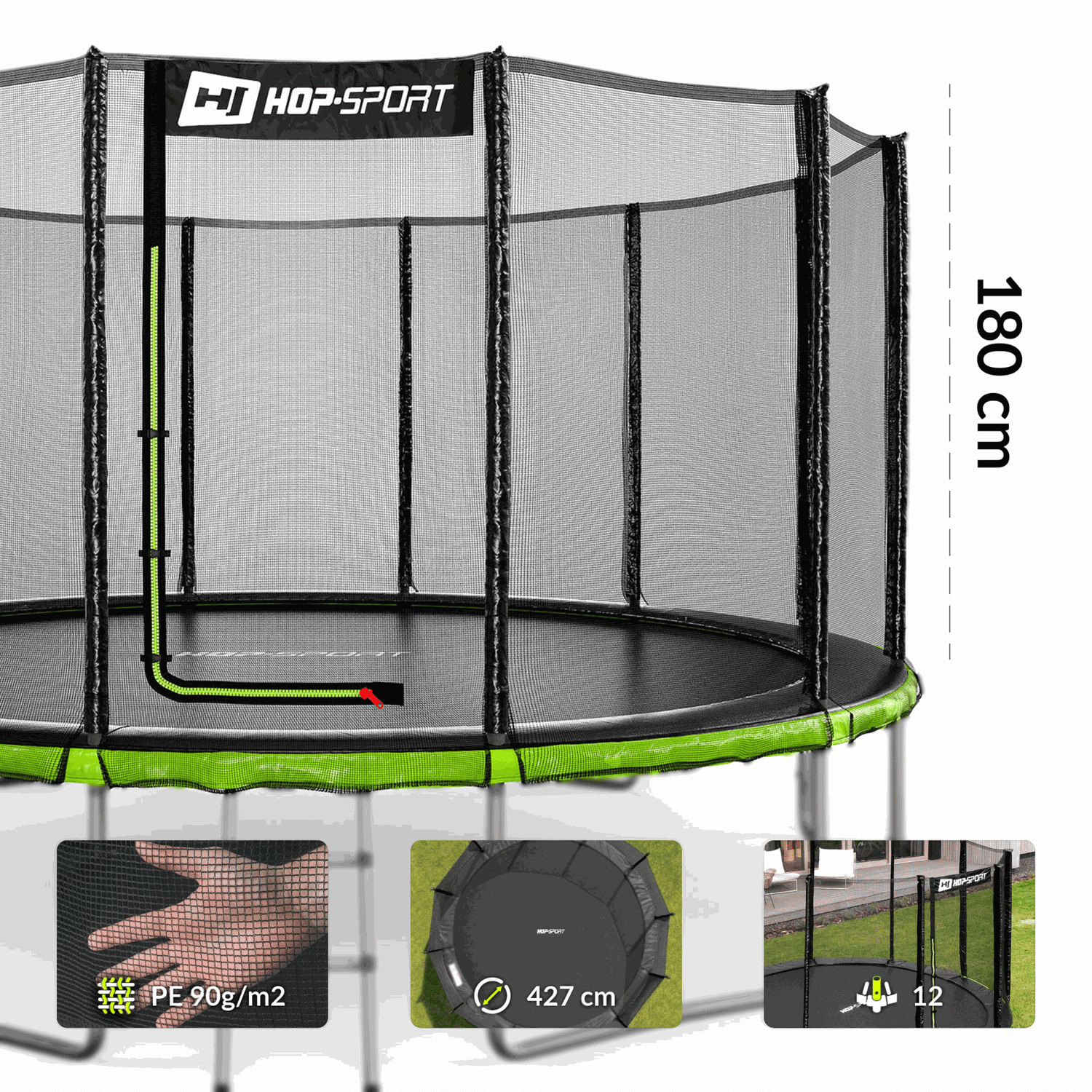 Rete esterna per trampolini 427 cm / 14 ft HS-TON014Z