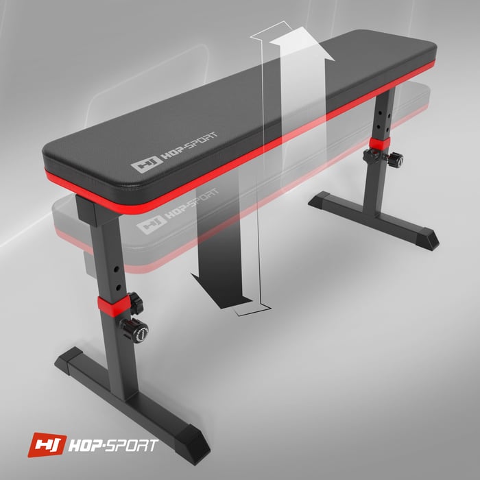 Regolazione dell'altezza della panca piana HS-1025 del marchio Hop-sport