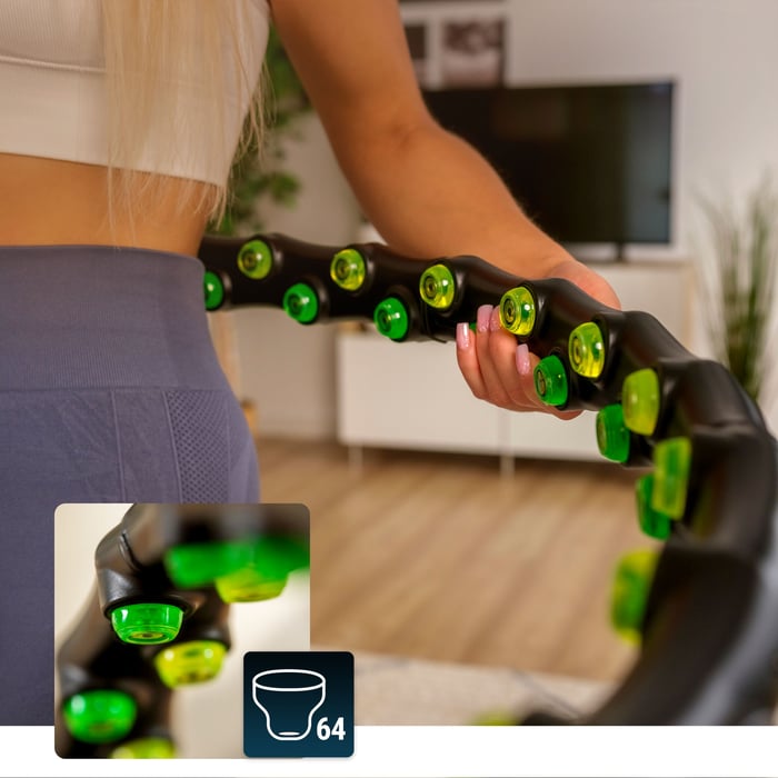 Primo piano delle sfere nell'hula-hoop HS-064HH del marchio Hop-sport