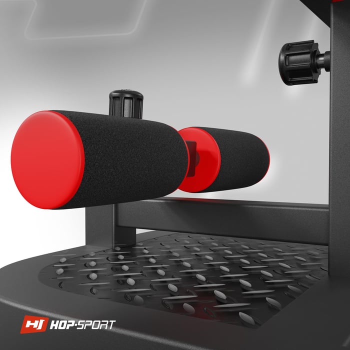 dettaglio sulle schiume protettive nella macchina per squat HS-2020SM