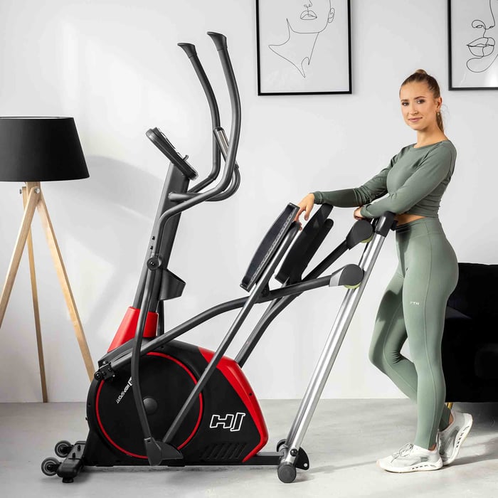 Facile piegatura e spostamento nell'ellittica elettromagnetica HS-095CF Prizm