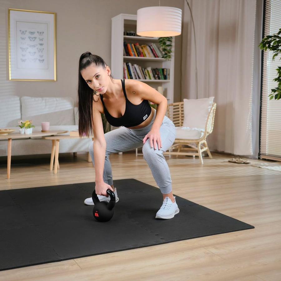 Kettlebell żeliwny 8kg HS-IB008 - 7