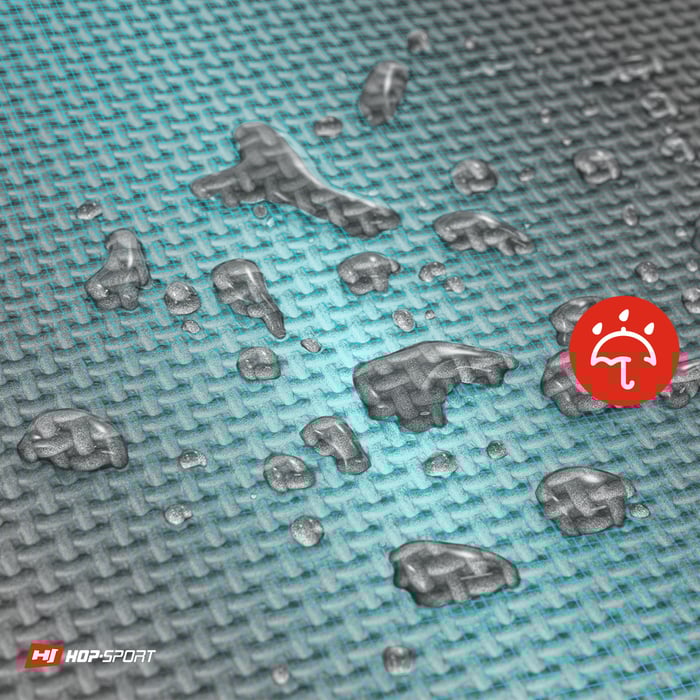 Gocce d'acqua su un tappetino Hop-Sport
