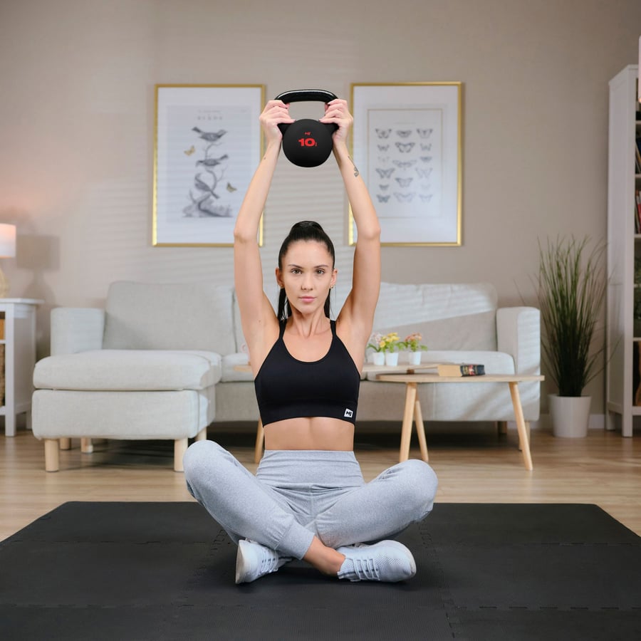 Kettlebell żeliwny 10kg HS-IB01 - 9