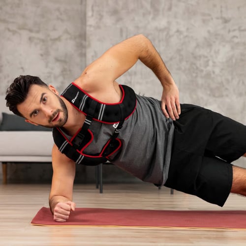 Allenamento con giubbotto zavorrato