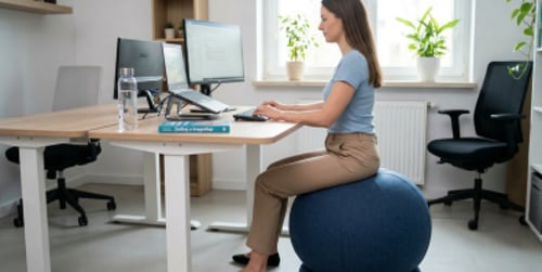 Usare la fitball come una sedia - Fa bene o male? Ecco i consigli degli esperti