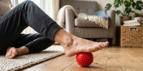 Massaggio plantare con pallina - benefici e come farlo bene a casa