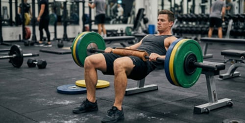 Hip thrust con bilanciere - Il miglior esercizio per glutei d'acciaio a casa