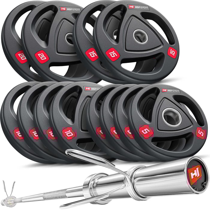 Contenuto del set olimpico 144kg del marchio Hop-sport