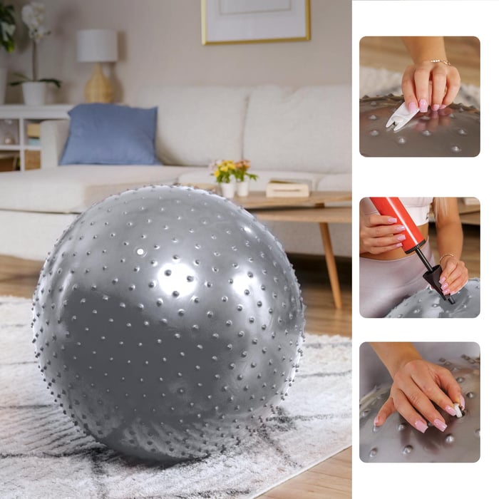 pompa rossa per palla del marchio Hop-Sport