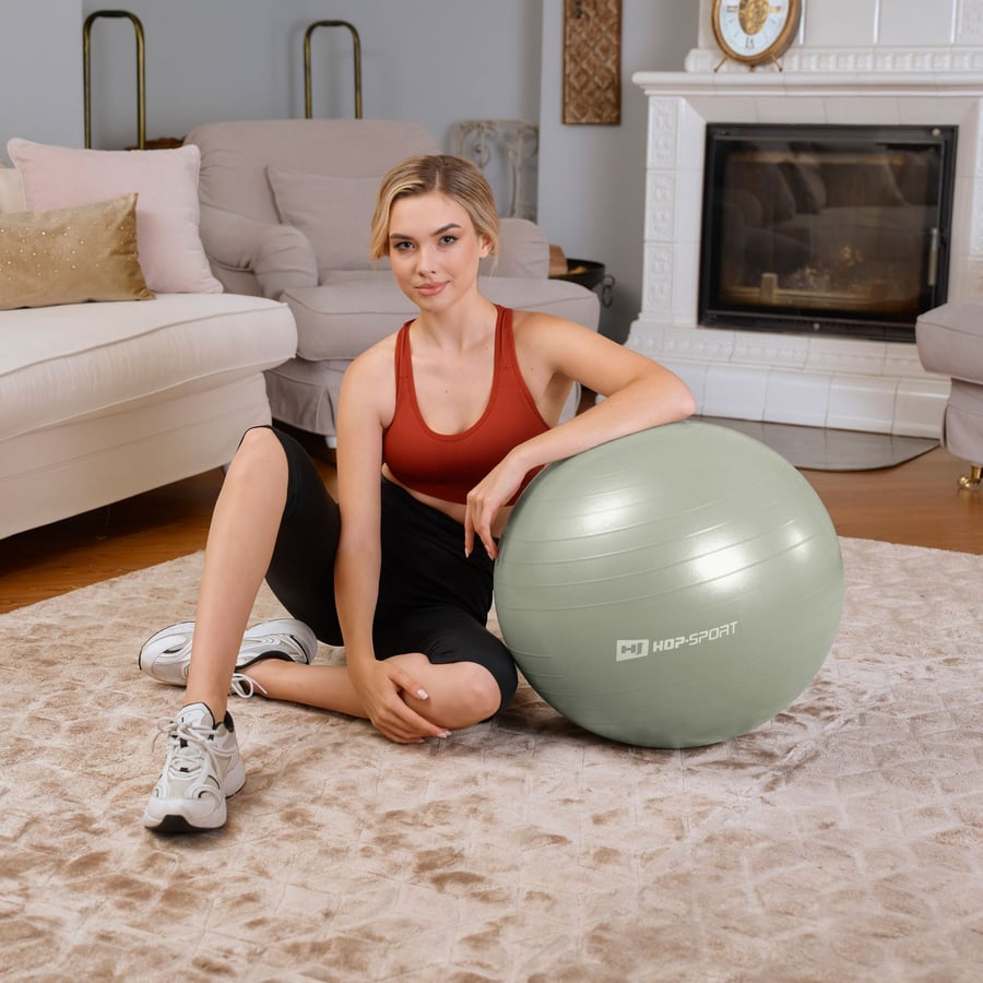 Yoga ball 45cm HS-R045YB - sage - 1