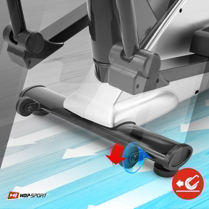 ruote di trasporto che facilitano lo spostamento dell'orbitrek blaze hop-sport