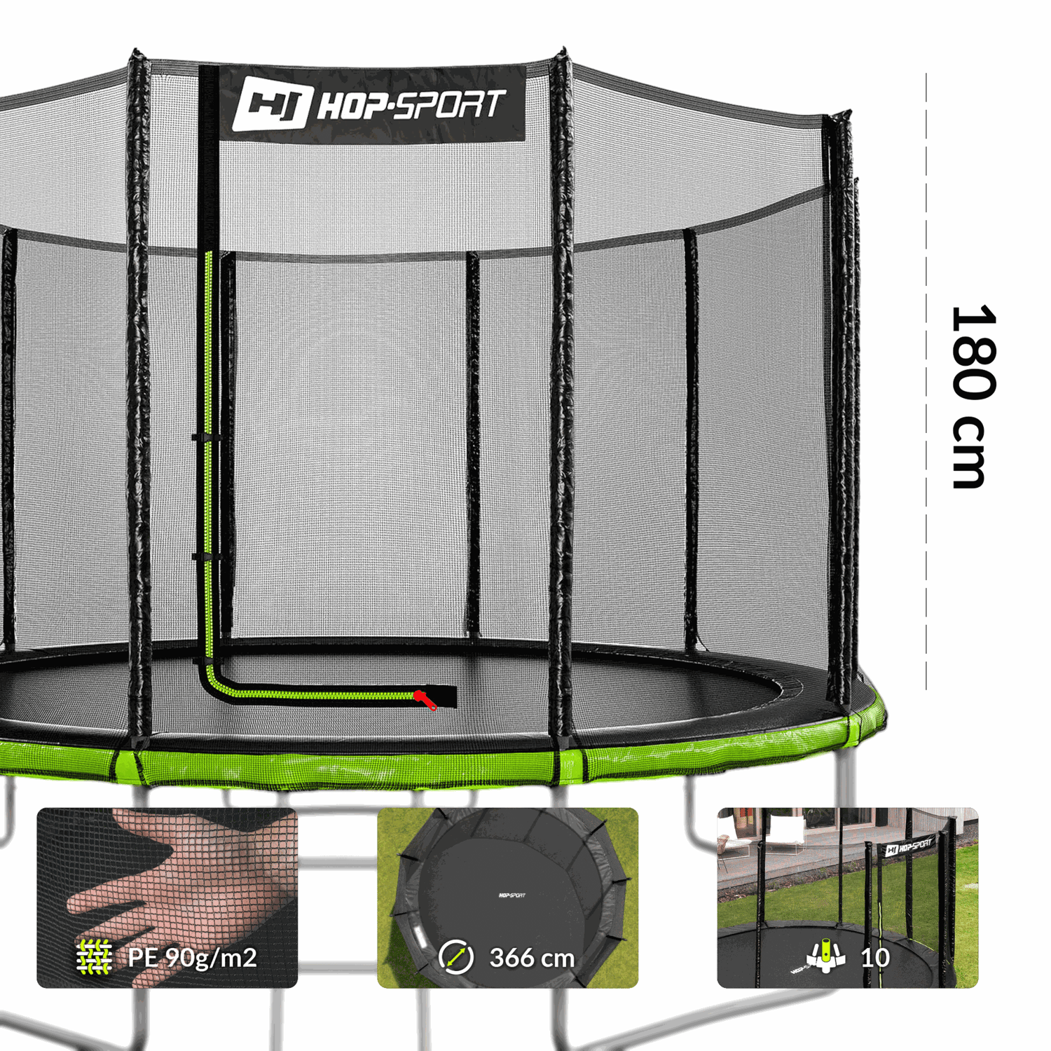 Rete esterna per trampolini 366 cm / 12 ft HS-TON012Z