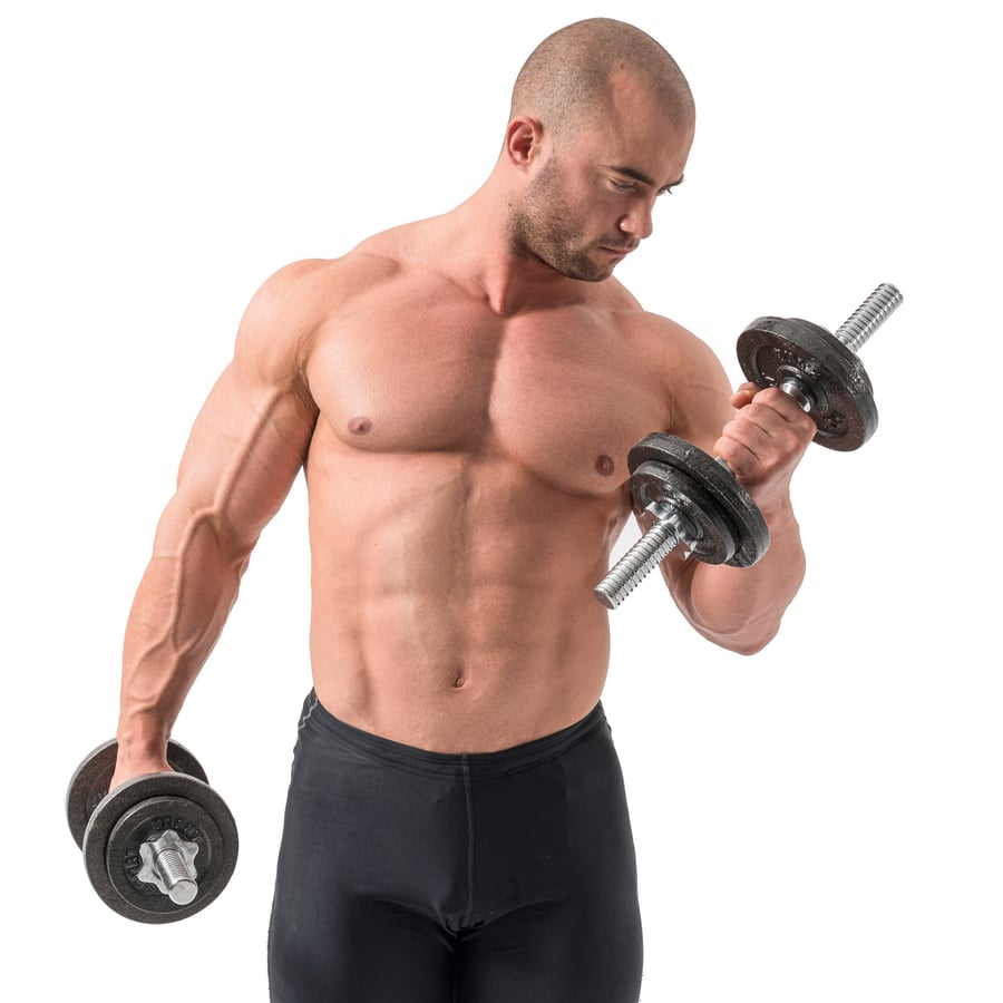 Cast Iron Dumbbell Set 2x30kg S - 8