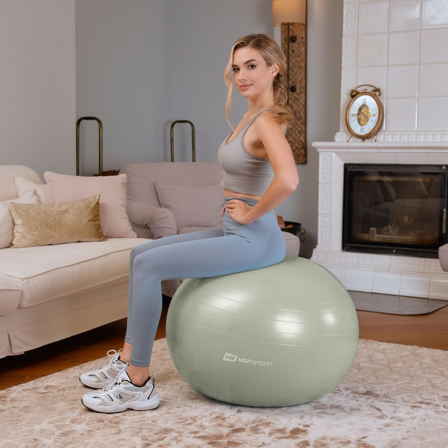 Yoga ball 65cm HS-R065YB - sage - 1