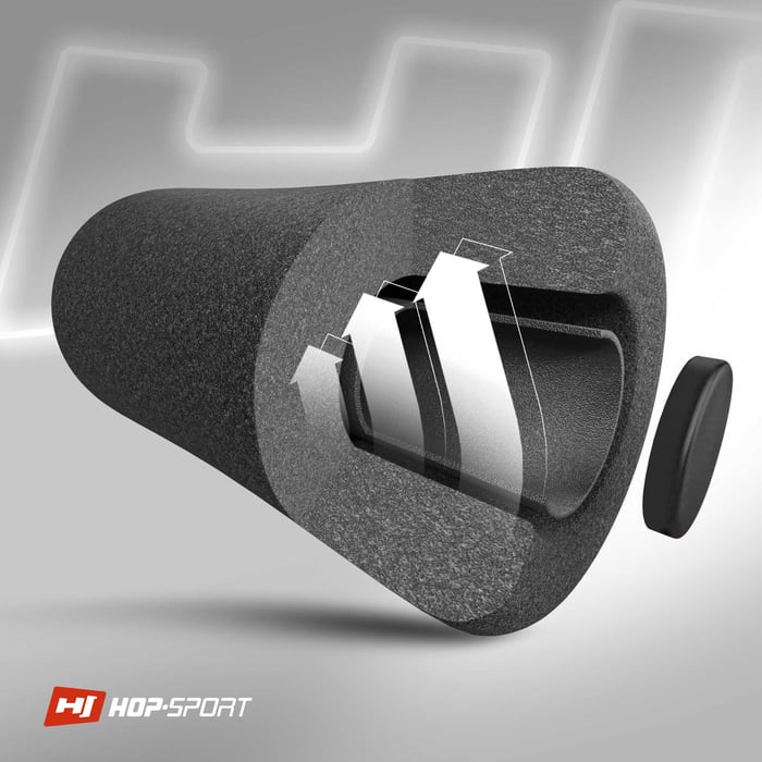 Sezione della schiuma protettiva nell'attrezzatura sportiva del marchio Hop-sport