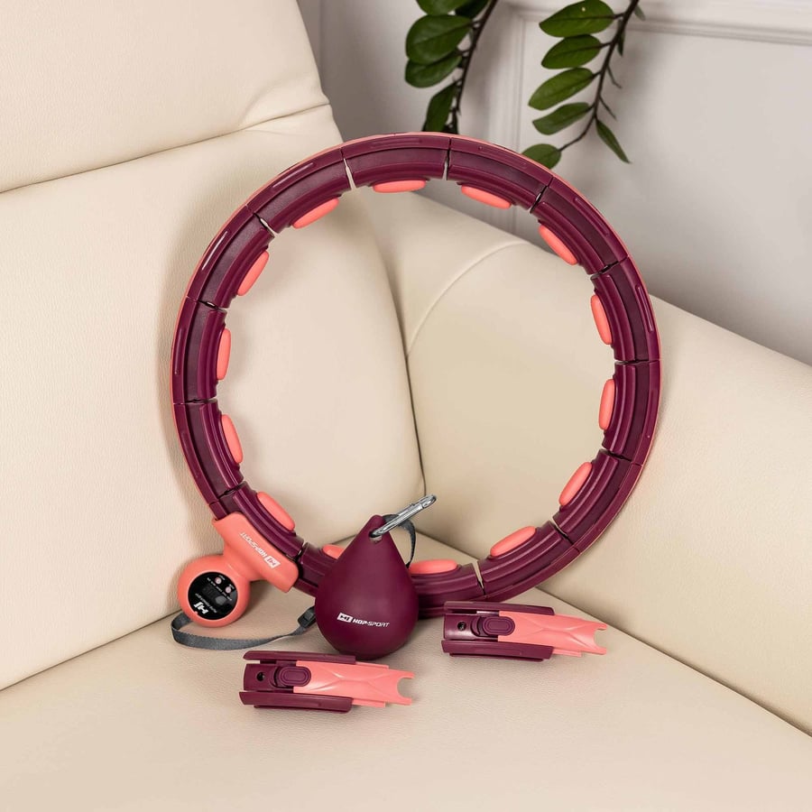 HULA HOOP CIEMNO RÓŻOWE NOWE - 4