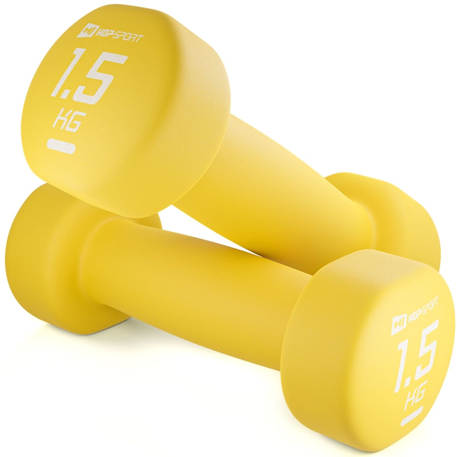 Coppia di manubri in ghisa per esercizi 2x 1,5 kg , set di manubri per fitness