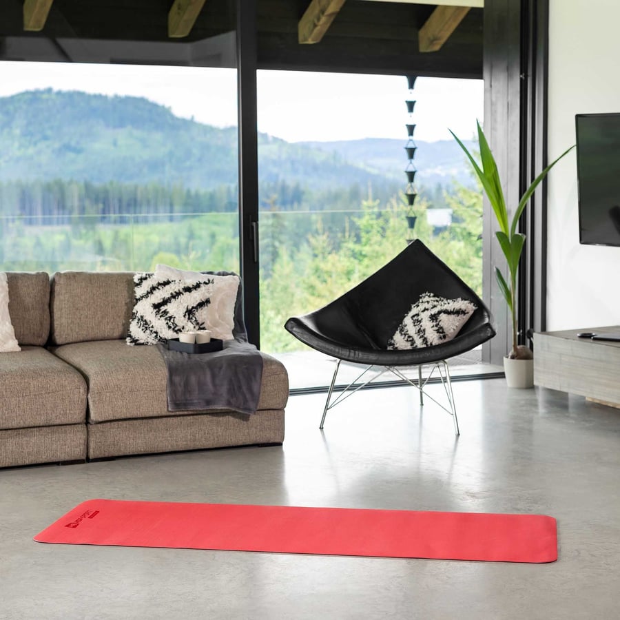 Mata fitness TPE 0,6 cm czerwon - 4