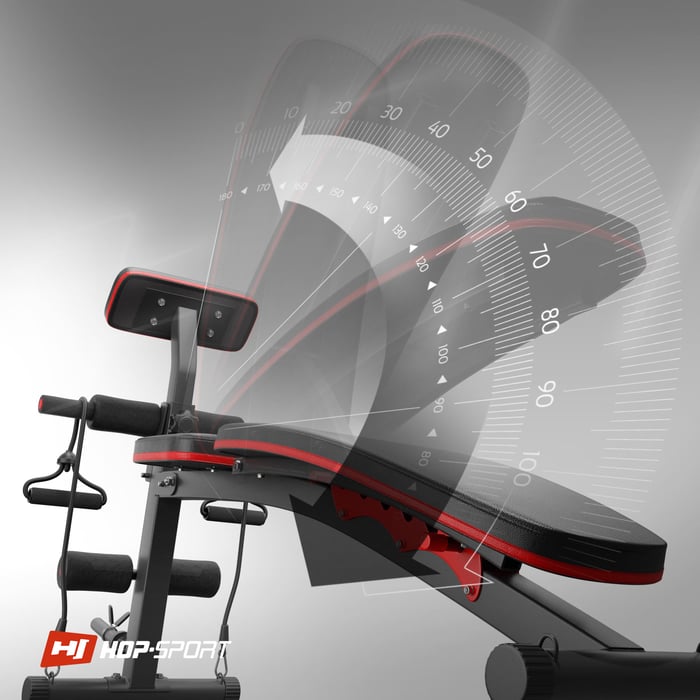 Regolazione dell'angolo di inclinazione dello schienale nella panca da allenamento HS-1035 marca Hop-sport