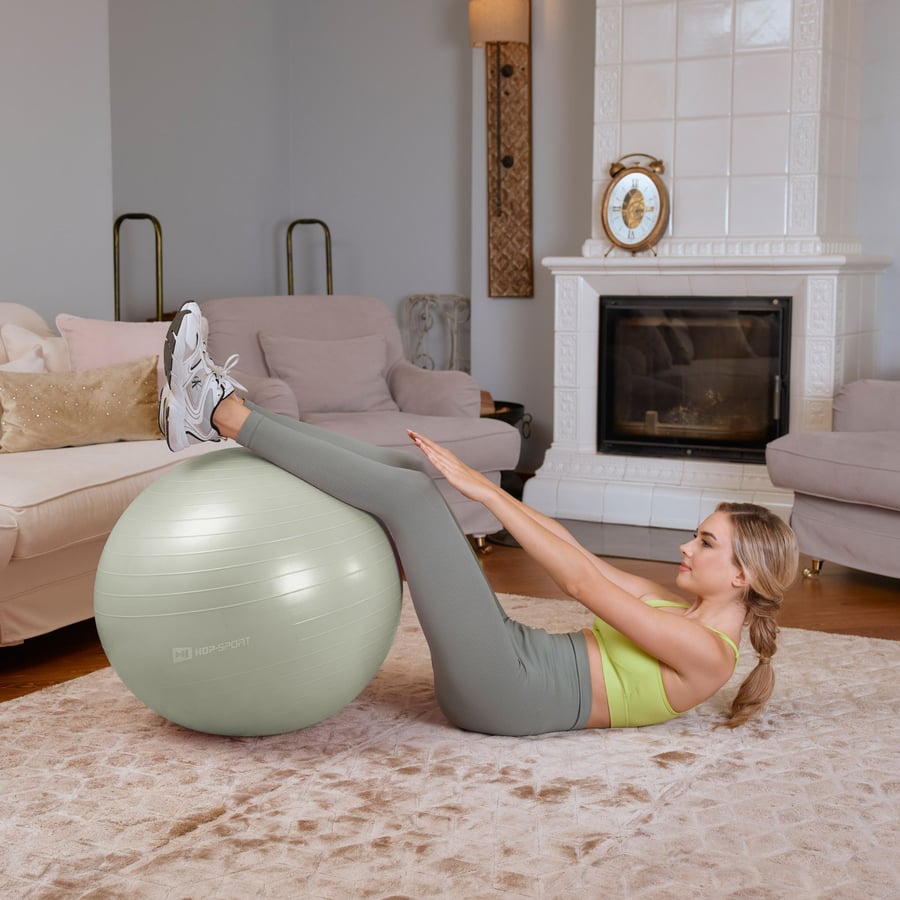 Yoga ball 65cm HS-R065YB - sage - 3
