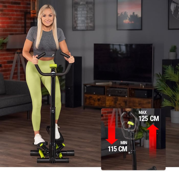 Allenamento confortevole con lo stepper rotante Noble HS-055S lime