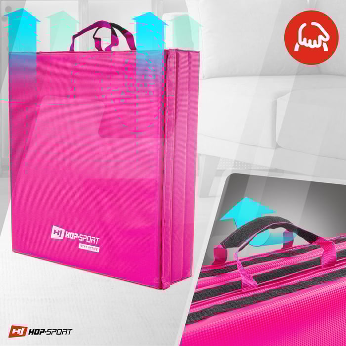 Maniglie per il trasporto del materasso ginnico Hop-Sport in colore rosa