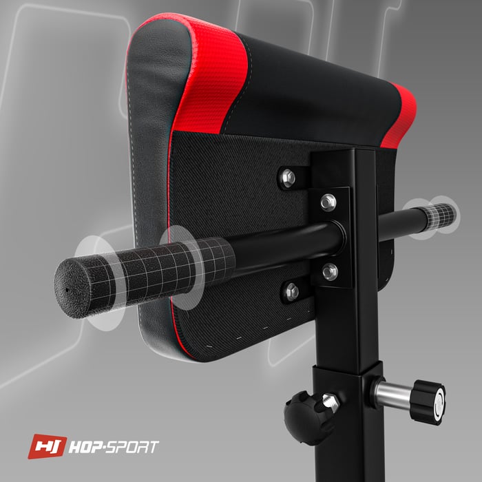 Maniglie laterali per flessioni nella panca romana HS-1016 del marchio Hop-sport