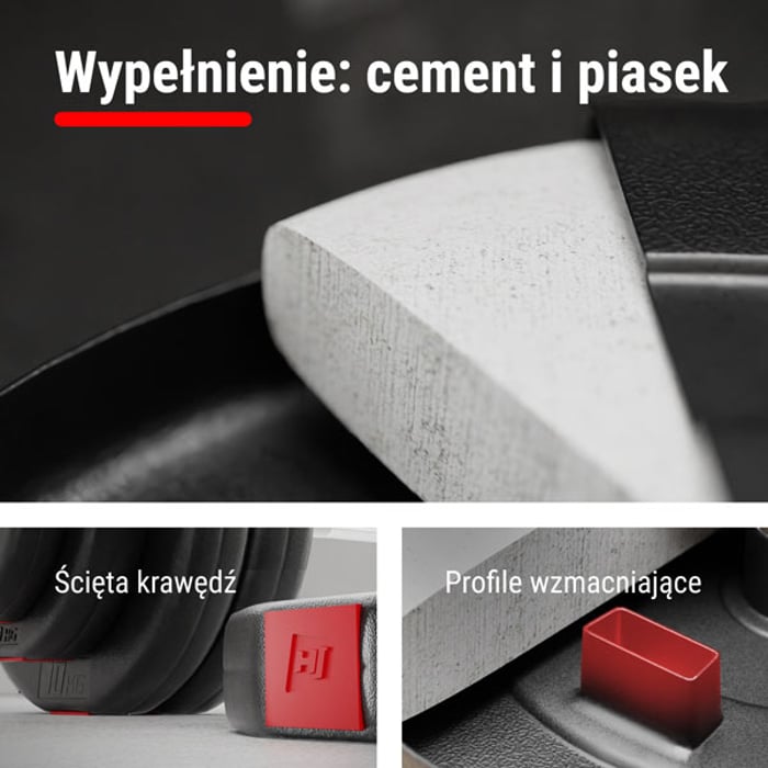 Sezione del peso bituminoso Hop-sport nel set di manubri compositi