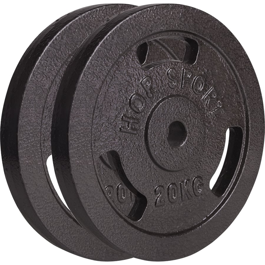 Guss Gewichtsset  2 x 20 KG - 4