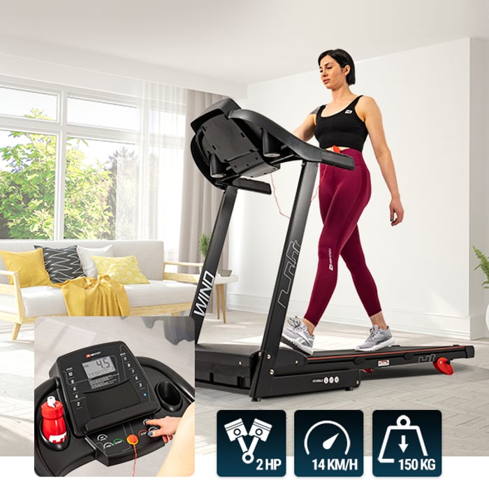 Tapis roulant Hop-Sport HS-1000LB Wind dotato di motore da 2HP