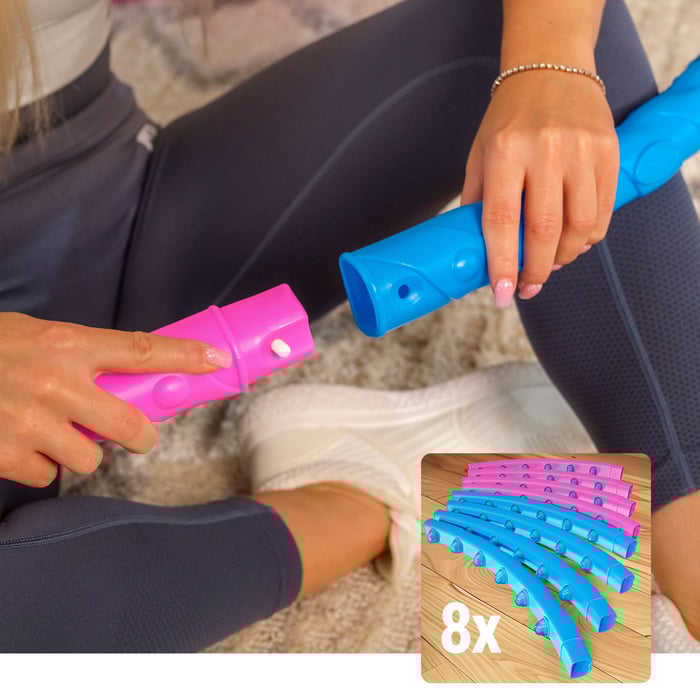 Elementi presentati dell'hula-hoop HS-048HH del marchio Hop-sport