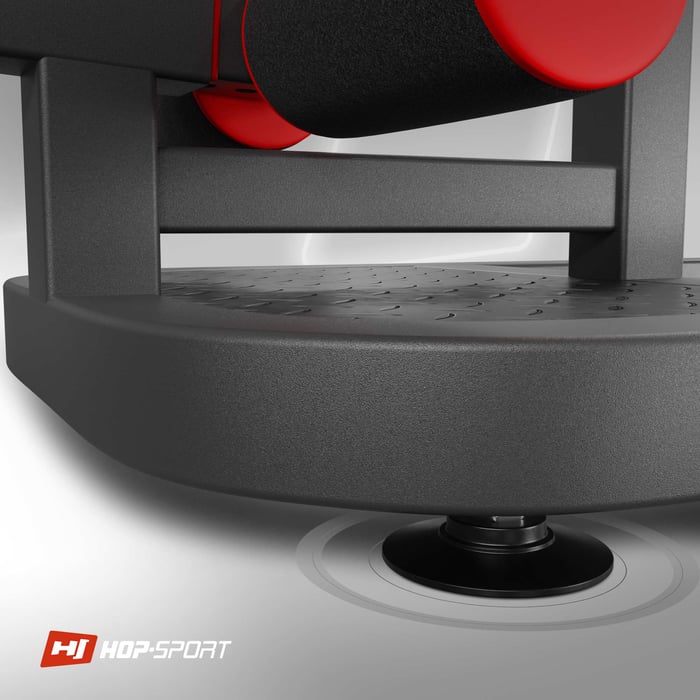 dettaglio sui piedini nella macchina per squat HS-2020SM del marchio Hop-sport